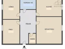 Pronájem bytu 3+1, Průhonice, Na Sídlišti III, 66 m2
