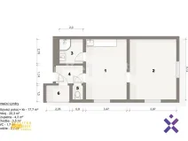 Prodej bytu 2+kk, Ústí nad Labem - Klíše, Na Popluží, 50 m2