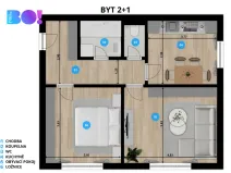 Prodej bytu 2+1, Praha, Tehovská, 53 m2