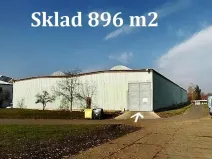 Pronájem skladu, Úvaly, 896 m2