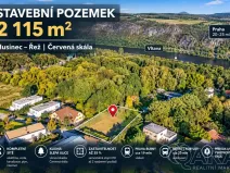 Prodej pozemku pro bydlení, Husinec - Řež, Červená Skála, 2115 m2
