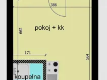 Pronájem bytu 1+kk, Velký Osek, Revoluční, 21 m2
