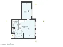 Pronájem bytu 2+kk, Hradec Králové - Věkoše, V. J. Kašpara, 63 m2