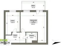 Pronájem bytu 2+kk, Uherské Hradiště, Zahrádky, 61 m2