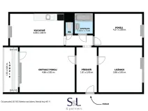 Pronájem bytu 3+1, Děčín, Čsl. partyzánů, 75 m2