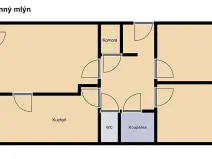 Prodej bytu 3+1, Praha - Libeň, Podvinný mlýn, 78 m2