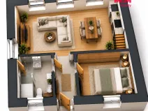 Prodej bytu 2+kk, Hostomice - Bezdědice, 42 m2