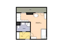 Pronájem bytu 1+kk, Praha - Záběhlice, Bramboříková, 32 m2