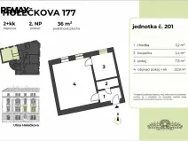 Pronájem bytu 2+kk, Praha - Košíře, Holečkova, 36 m2