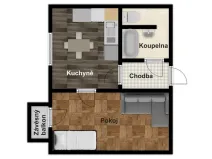 Prodej bytu 1+1, Strakonice - Strakonice II, Dukelská, 35 m2