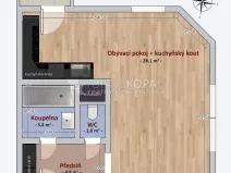 Pronájem bytu 1+kk, Odolena Voda, Pod Tvrzí, 42 m2