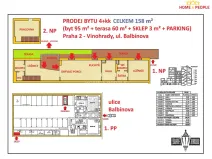 Prodej bytu 4+kk, Praha - Vinohrady, Balbínova, 158 m2