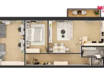 Prodej bytu 3+kk, Čestice, 85 m2
