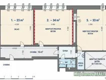 Pronájem kanceláře, Praha - Libeň, 90 m2
