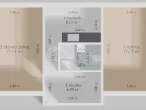 Prodej bytu 2+1, Ostrava - Poruba, Na Robinsonce, 52 m2