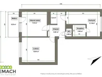 Pronájem bytu 2+1, Uherské Hradiště - Jarošov, Louky, 51 m2