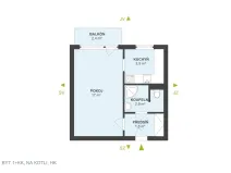 Prodej bytu 1+kk, Hradec Králové, Na Kotli, 28 m2