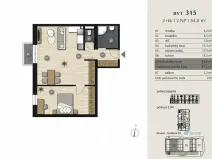 Prodej bytu 2+kk, Jesenice, Cedrová, 57 m2
