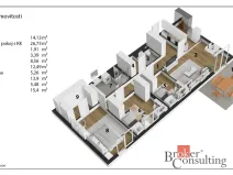 Prodej bytu 4+kk, Rychnov nad Kněžnou, Javornická, 95 m2