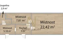 Pronájem skladu, Plzeň, Domažlická, 43 m2
