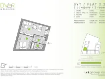 Prodej bytu 2+kk, Brandýs nad Labem-Stará Boleslav - Stará Boleslav, Mělnická, 48 m2