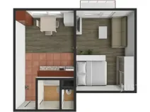 Prodej bytu 1+1, Písek, Harantova, 36 m2