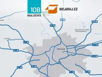 Pronájem skladu, Kozomín, 1200 m2