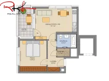 Prodej bytu 2+kk, Praha, náměstí Olgy Scheinpflugové, 54 m2