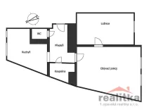 Pronájem bytu 2+1, Opava - Předměstí, Nákladní, 60 m2