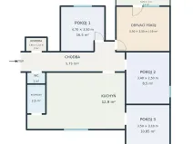 Prodej bytu 4+1, Litvínov - Horní Litvínov, Tylova, 79 m2