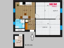 Pronájem bytu 2+1, Kutná Hora - Hlouška, Benešova, 58 m2