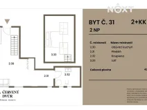 Prodej bytu 2+kk, Rapotín, Výzkumníků, 42 m2