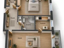 Pronájem bytu 2+1, Karlovy Vary - Drahovice, Vítězná, 63 m2