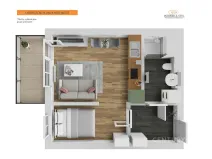 Pronájem bytu 1+kk, Praha - Hostivař, 32 m2