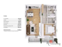 Pronájem bytu 2+kk, Jablonec nad Nisou - Rýnovice, Za Jízdárnou, 71 m2