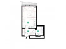 Pronájem bytu 1+kk, Praha - Stodůlky, Mukařovského, 30 m2