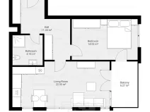 Pronájem bytu 2+kk, Praha - Třebonice, U Radosti, 55 m2