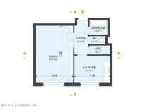 Prodej bytu 1+1, Hradec Králové, U Koruny, 39 m2