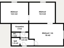 Prodej bytu 3+kk, Benešov nad Ploučnicí, Wolkerova, 54 m2