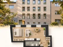 Prodej bytu 1+kk, České Budějovice - České Budějovice 5, Ledenická, 27 m2