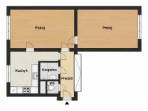 Prodej bytu 2+1, Praha - Břevnov, U páté baterie, 52 m2