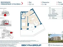 Prodej bytu 2+kk, Praha - Jinonice, Radlická, 51 m2