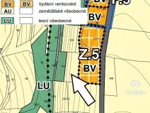 Prodej zahrady, Zádolí, 2709 m2