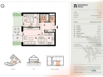Prodej bytu 2+kk, Řitka, Všenorská, 52 m2