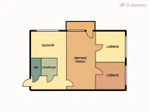 Prodej bytu 3+1, Olomouc - Neředín, Karafiátová, 61 m2