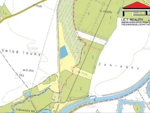 Prodej trvalého travního porostu, Vranovice, 6440 m2