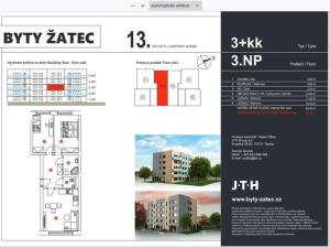 Prodej bytu 3+kk, Žatec, Husova, 69 m2