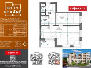 Prodej bytu 2+kk, Zlín, Nad Stráněmi, 70 m2