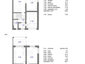 Prodej rodinného domu, Písek, Dolní, 147 m2