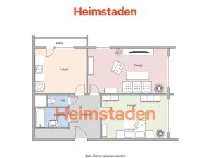 Pronájem bytu 2+1, Orlová - Lutyně, Masarykova třída, 58 m2